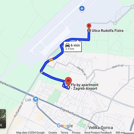 Fly By Suite - Zagreb Airport - 0-24H Self Check In&Out - Parking On Site فيليكا غوغيتْسا المظهر الخارجي الصورة